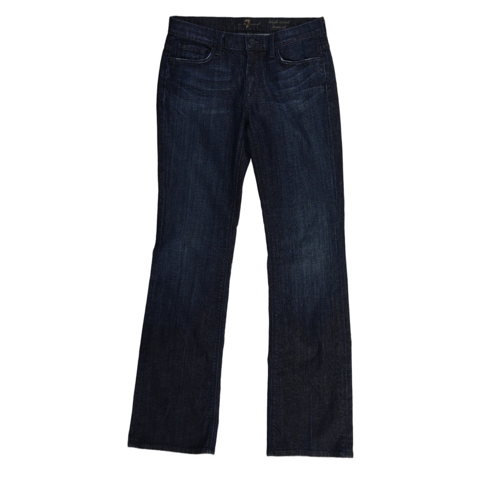 7 For All Mankind High Waist Bootcut Jeans Women's Size‎ 29 Dark Wash Stretch